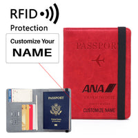 Thumbnail for All Nippon Airways Designed Passport Cover Travel Wallet Passport Holder