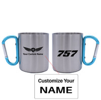 Thumbnail for 757 Flat Text Designed Stainless Steel Outdoors Mugs