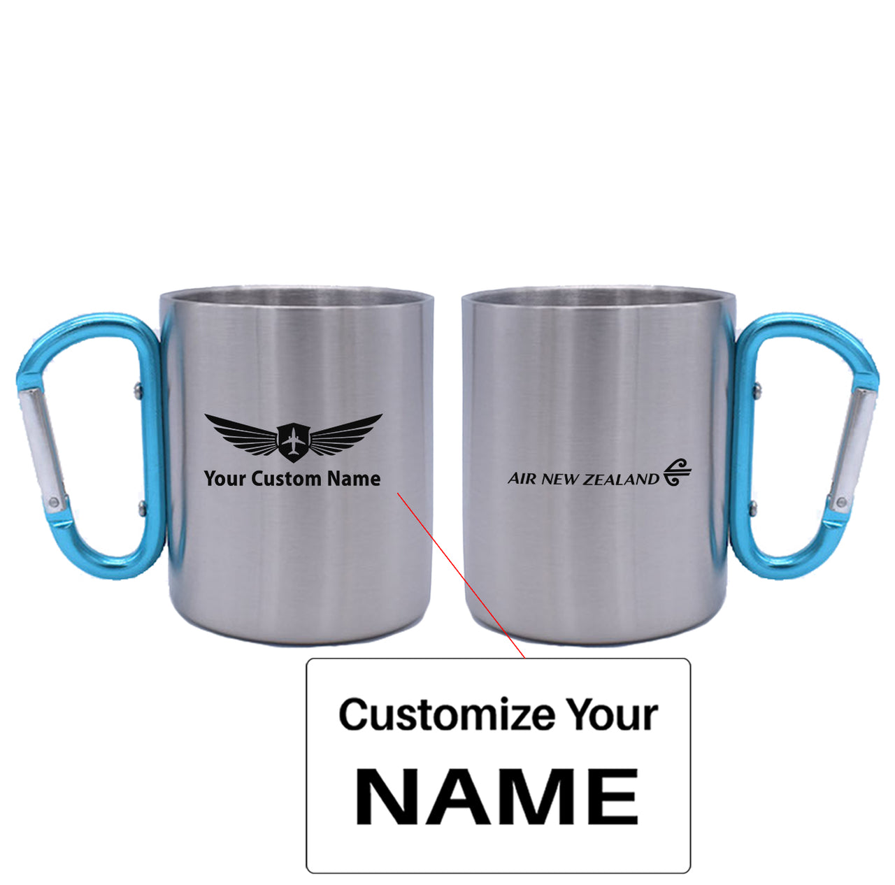 Air New Zealand Airlines Designed Stainless Steel Outdoors Mugs