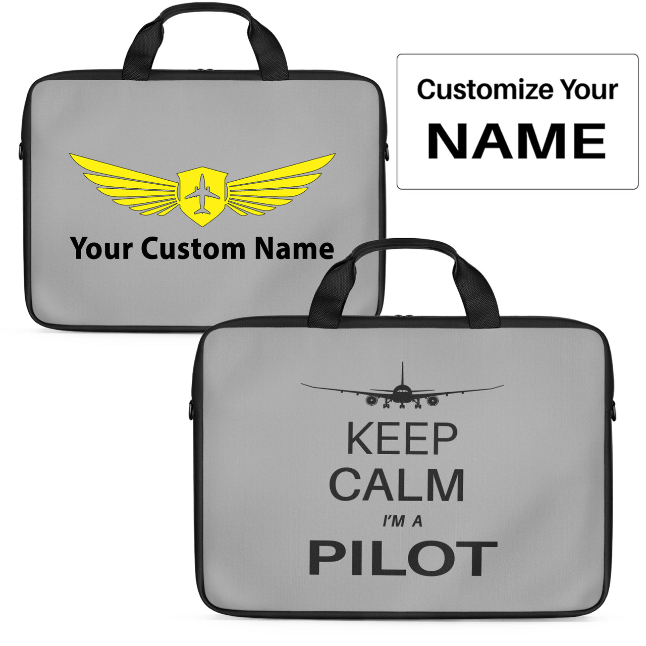 Pilot (777 Silhouette) Designed Laptop & Tablet Bags