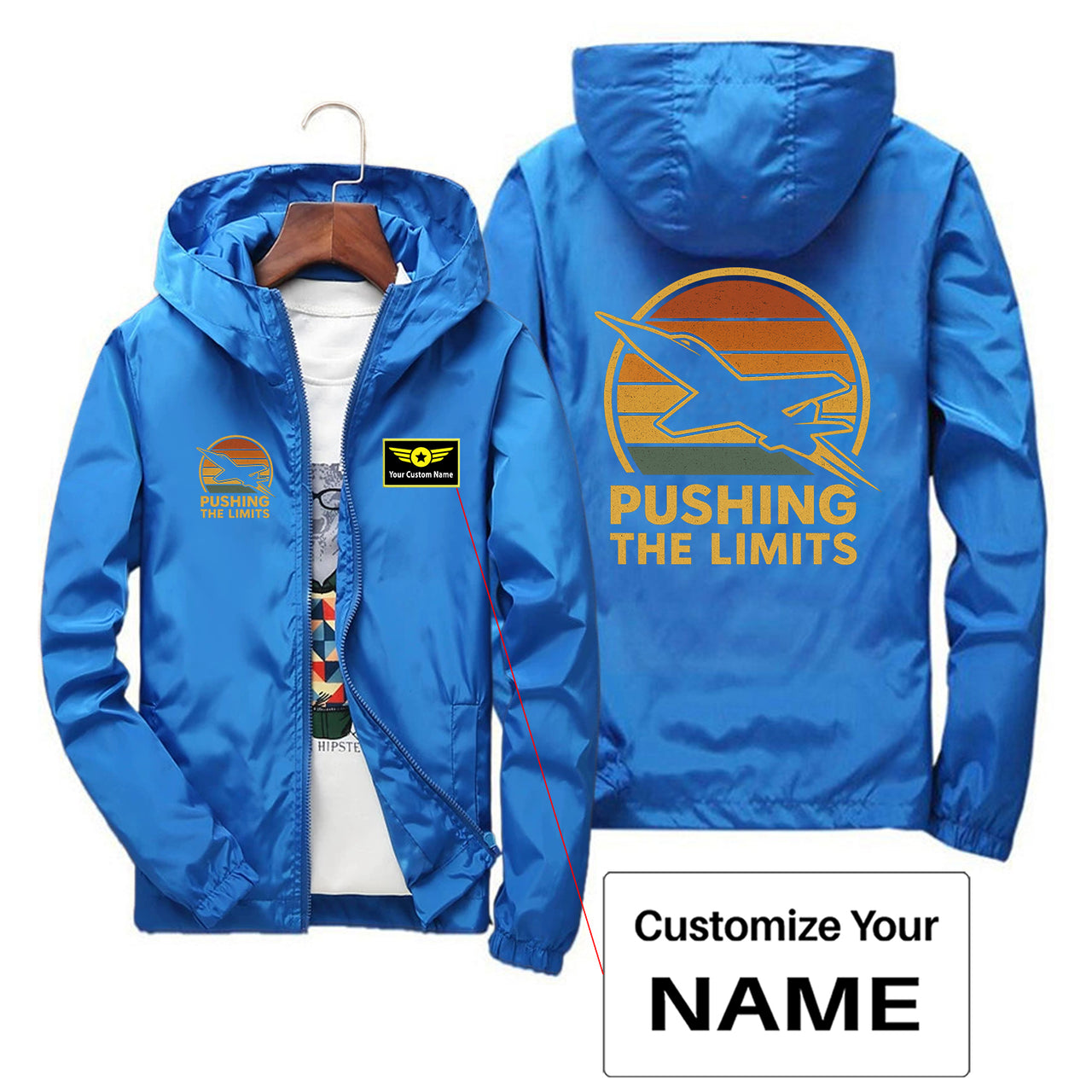 Pushing The Limits Retro Designed Thin Windbreaker Jackets