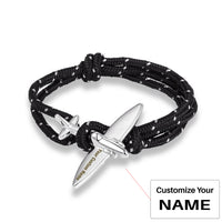 Thumbnail for (Edition 4) - Thinner & Small Airplane Designed Bracelets Silver (Adjustable)