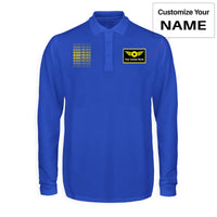Thumbnail for Born To Fly Opacity Designed Long Sleeve Polo T-Shirts