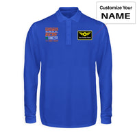 Thumbnail for Student Pilot Label Designed Long Sleeve Polo T-Shirts