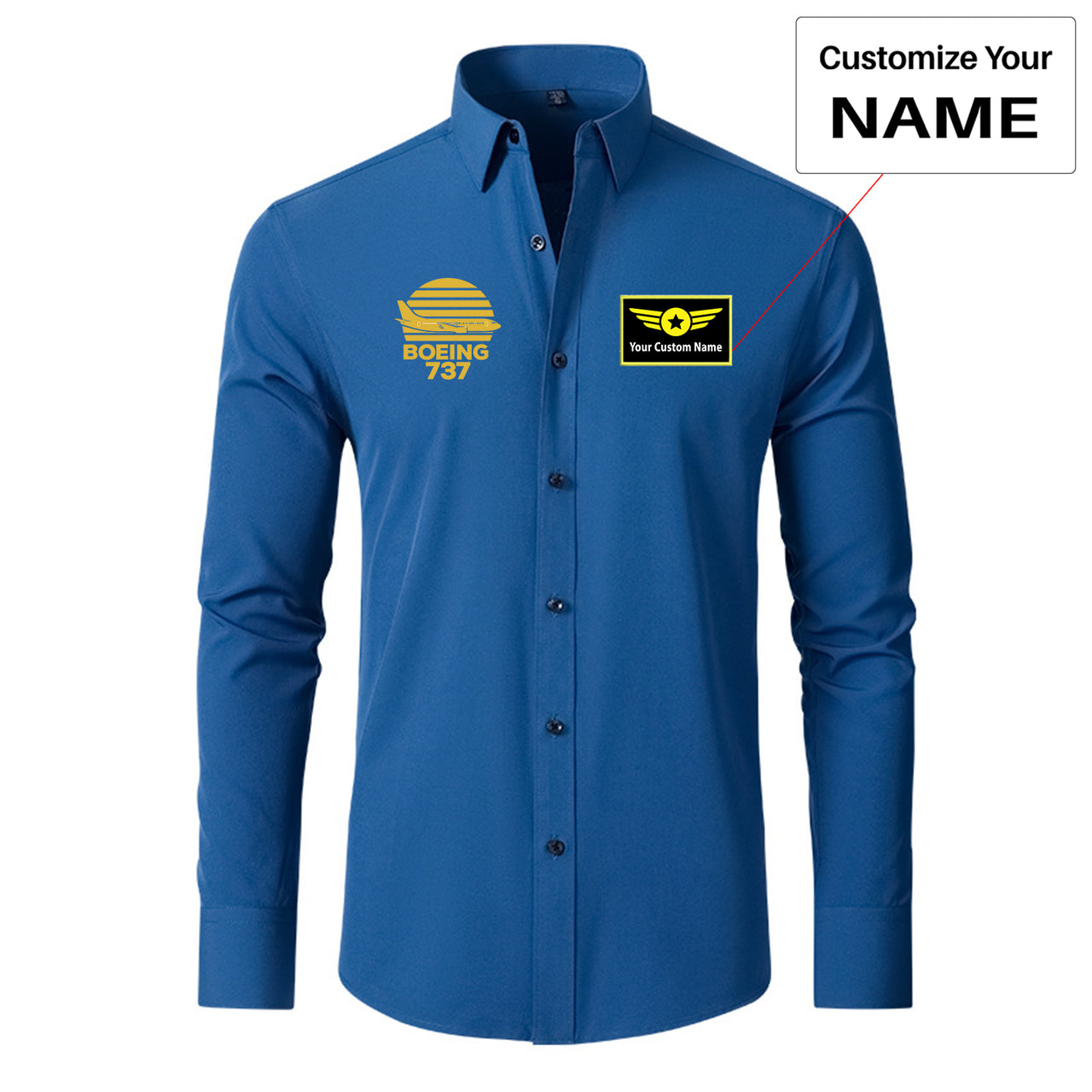 Retro Boeing 737 Designed Long Sleeve Shirts