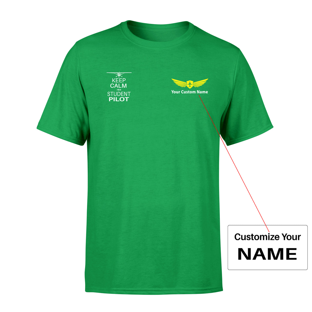 Student Pilot Designed Men T-Shirt