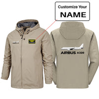 Thumbnail for The Airbus A320 Designed Rain Jackets & Windbreakers