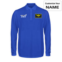 Thumbnail for The ATR72 Designed Long Sleeve Polo T-Shirts