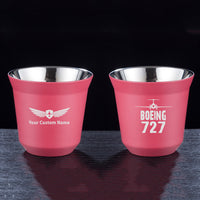 Thumbnail for Boeing 727 & Plane Designed Double Wall Stainless Steel Coffee Mugs