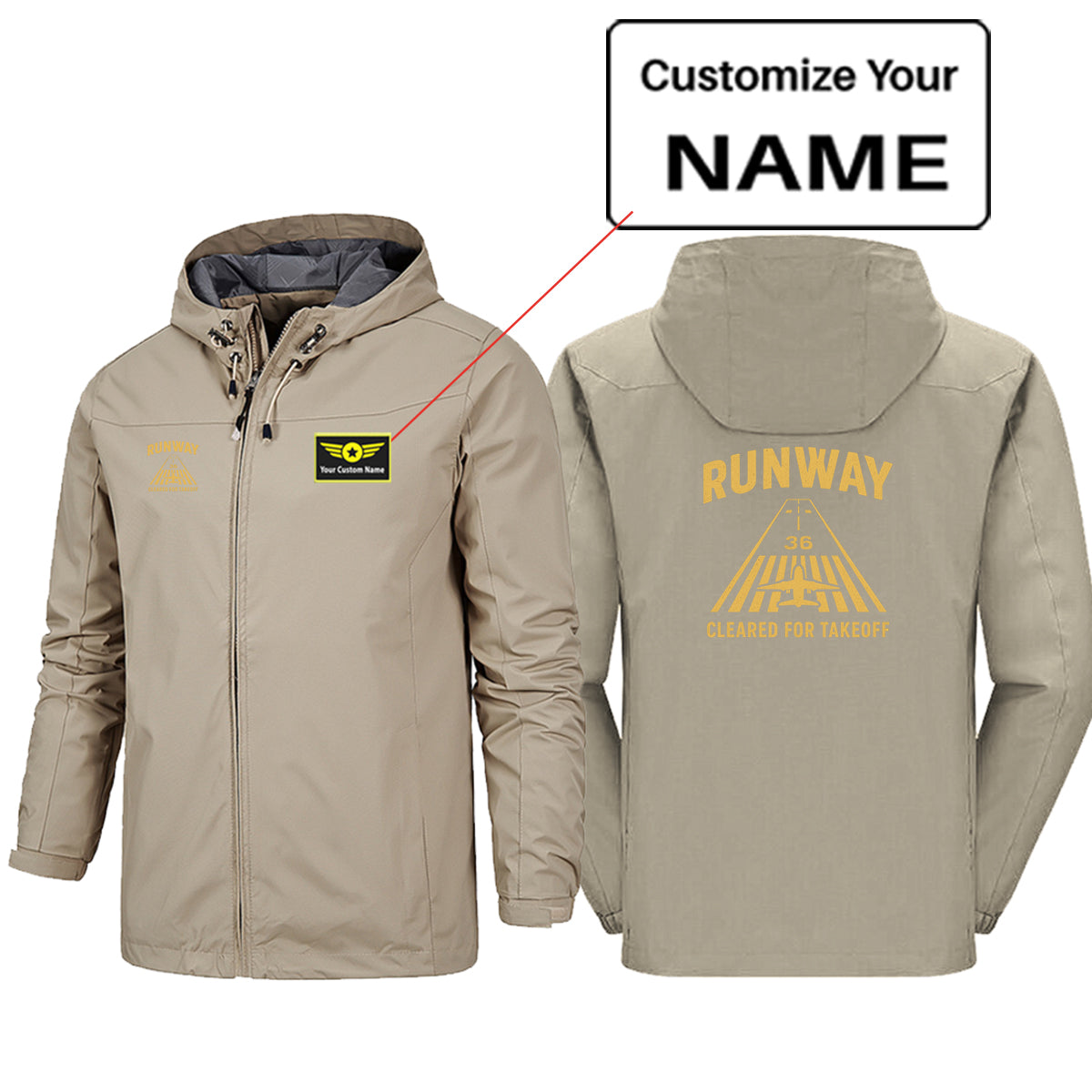 Cleared For Takeoff Designed Rain Jackets & Windbreakers