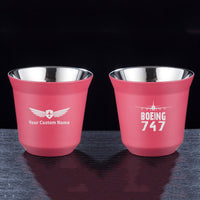 Thumbnail for Boeing 747 & Plane Designed Double Wall Stainless Steel Coffee Mugs