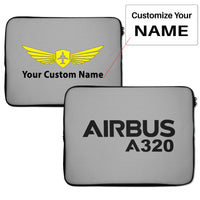 Thumbnail for Airbus A320 & Text Designed Laptop & Tablet Cases