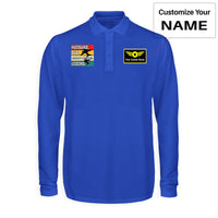 Thumbnail for Husband & Dad & Aircraft Mechanic & Legend Designed Long Sleeve Polo T-Shirts