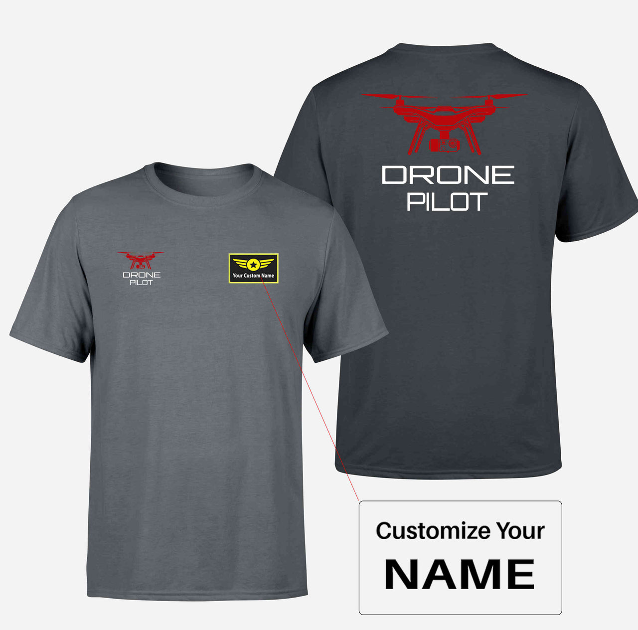 Drone Pilot Designed Double-Side T-Shirts