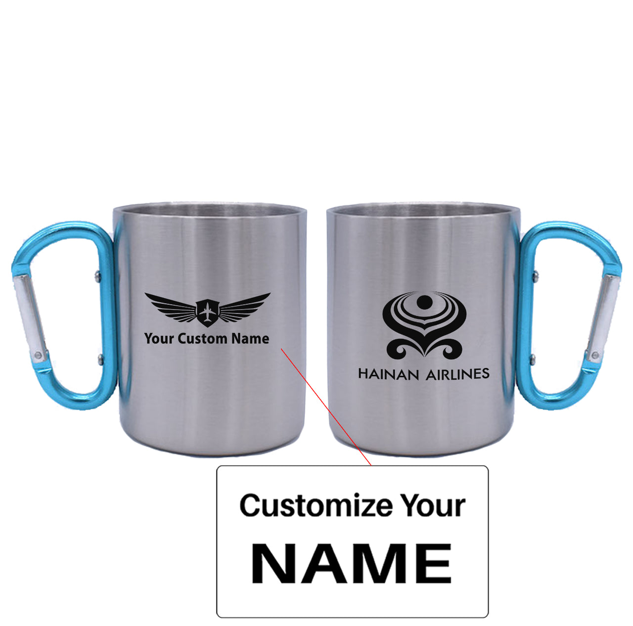 Hainan Airlines Designed Stainless Steel Outdoors Mugs