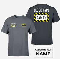 Thumbnail for Blood Type AVGAS Double-Side T-Shirts