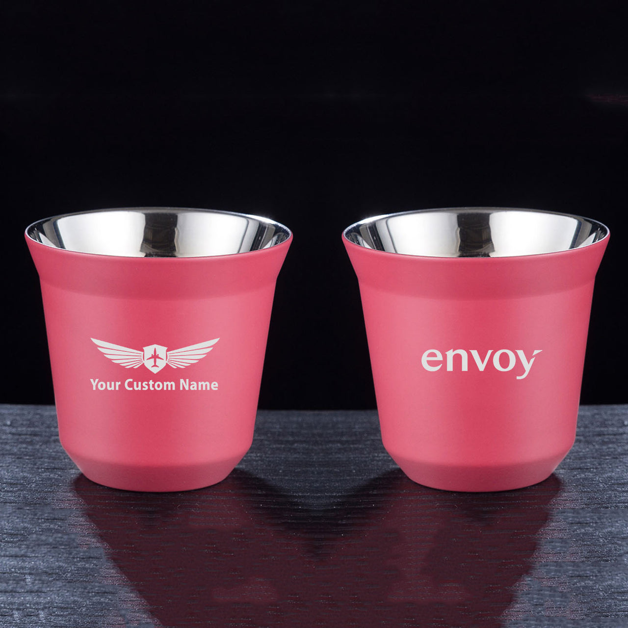 Envoy Air Double Wall Stainless Steel Coffee Mugs