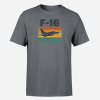 Thumbnail for Retro Fighter Jet F16 Design Super Quality T-Shirts