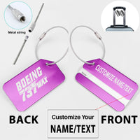 Thumbnail for Amazing 737 Max Designed Fashion Metal Luggage Tags