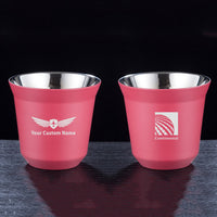 Thumbnail for Continental Airlines Double Wall Stainless Steel Coffee Mugs