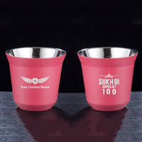 Thumbnail for Sukhoi Superjet 100 & Plane Designed Double Wall Stainless Steel Coffee Mugs