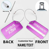 Thumbnail for Amazing Airbus A380 Designed Fashion Metal Luggage Tags