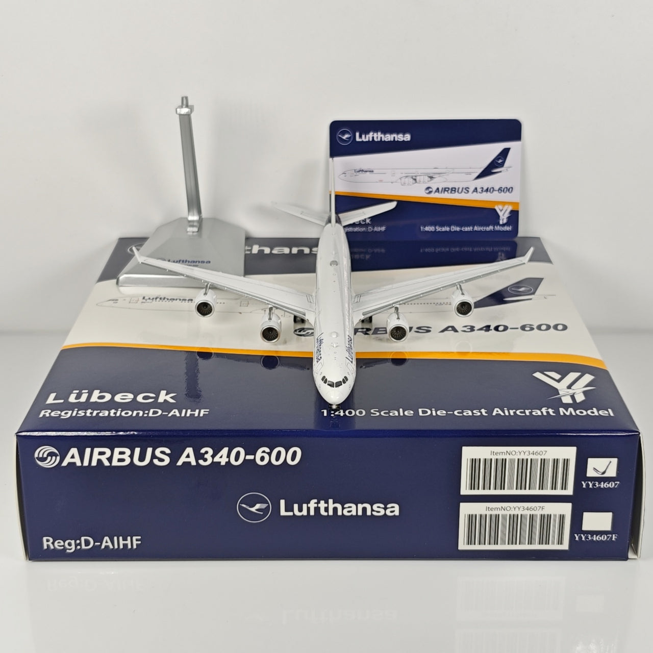 Lufthansa Germany Airbus A340-600 Airplane Model 1/400 Scale