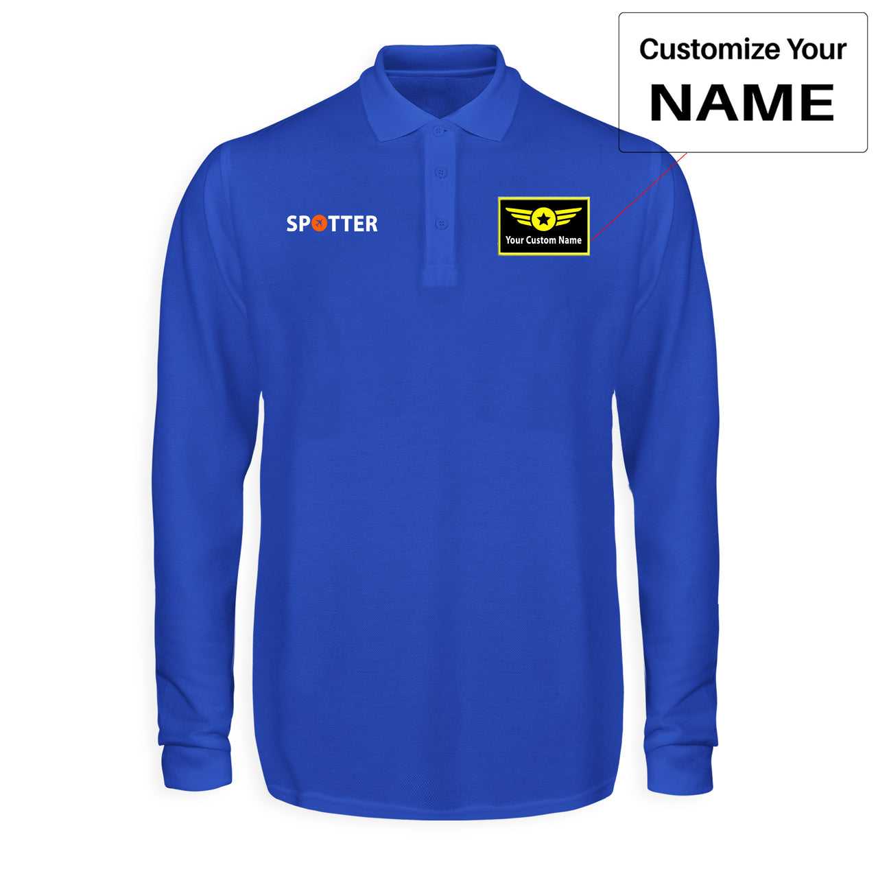 Spotter Designed Long Sleeve Polo T-Shirts