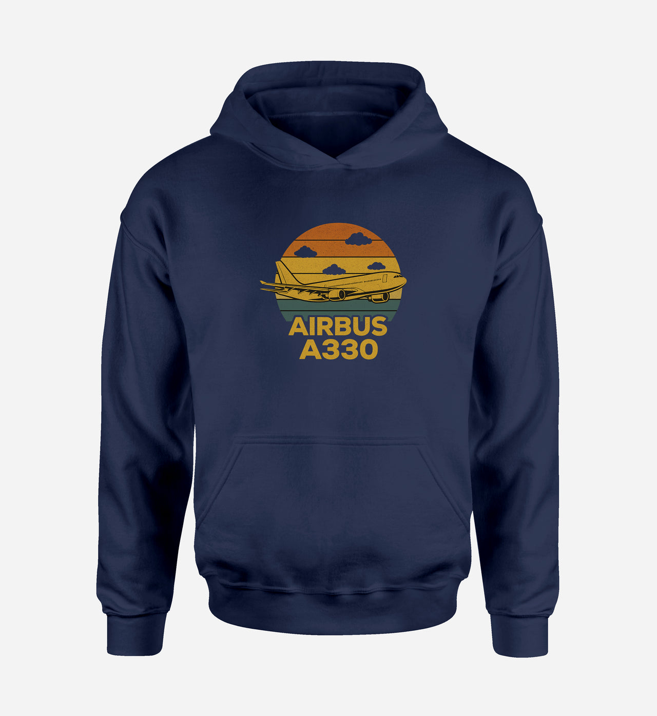 Retro Airbus A330 Designed Hoodies