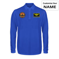 Thumbnail for Retro Apache AH-64 Designed Long Sleeve Polo T-Shirts