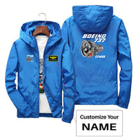 Thumbnail for Boeing 737 Engine & CFM56 Designed Thin Windbreaker Jackets - view 11