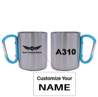 Thumbnail for A310 Flat Text Designed Stainless Steel Outdoors Mugs