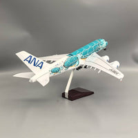 Thumbnail for Air Japan ANA Green Sea Turtle Airbus A380 Airplane Model (1/160 Scale)