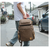 Thumbnail for Vintage Canvas Backpack