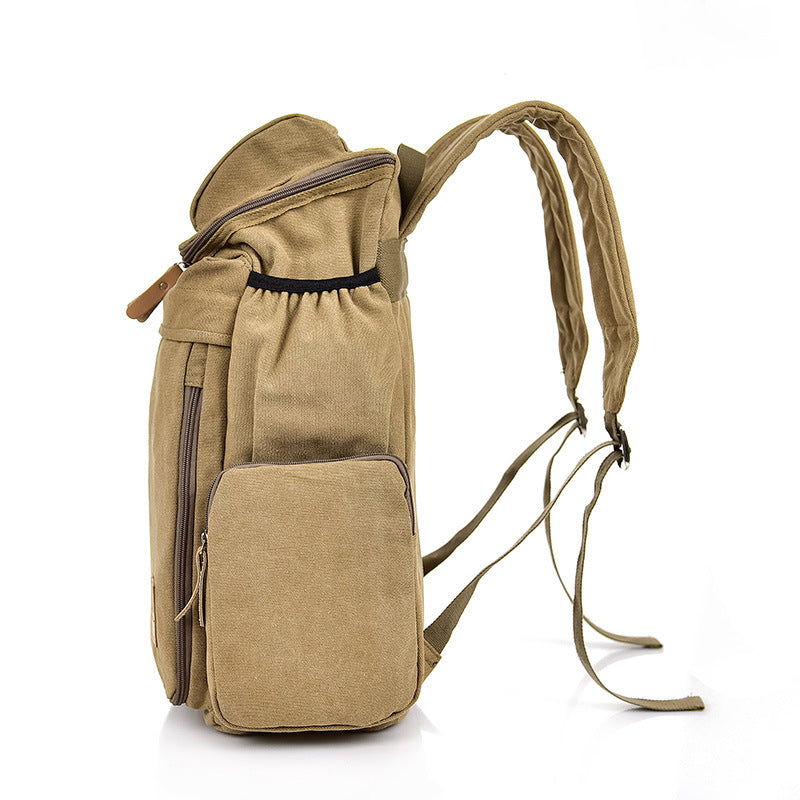 Aviator Vintage Canvas Backpack for Flight Crew Travel