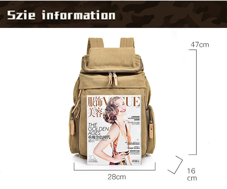Vintage Canvas Backpack