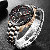 Thumbnail for Quartz Fashion Stainless Steel Top Brand Luxury Sport Mens Watches