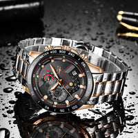 Thumbnail for Quartz Fashion Stainless Steel Top Brand Luxury Sport Mens Watches