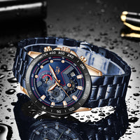 Thumbnail for Quartz Fashion Stainless Steel Top Brand Luxury Sport Mens Watches