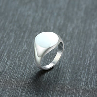Thumbnail for Your Custom Design & Image & Logo & Text Design  14MM Stainless Steel Smooth Ring (2)