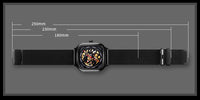 Thumbnail for Fully Automatic Mechanical Watch Waterproof Square Stainless Steel Mesh Strap