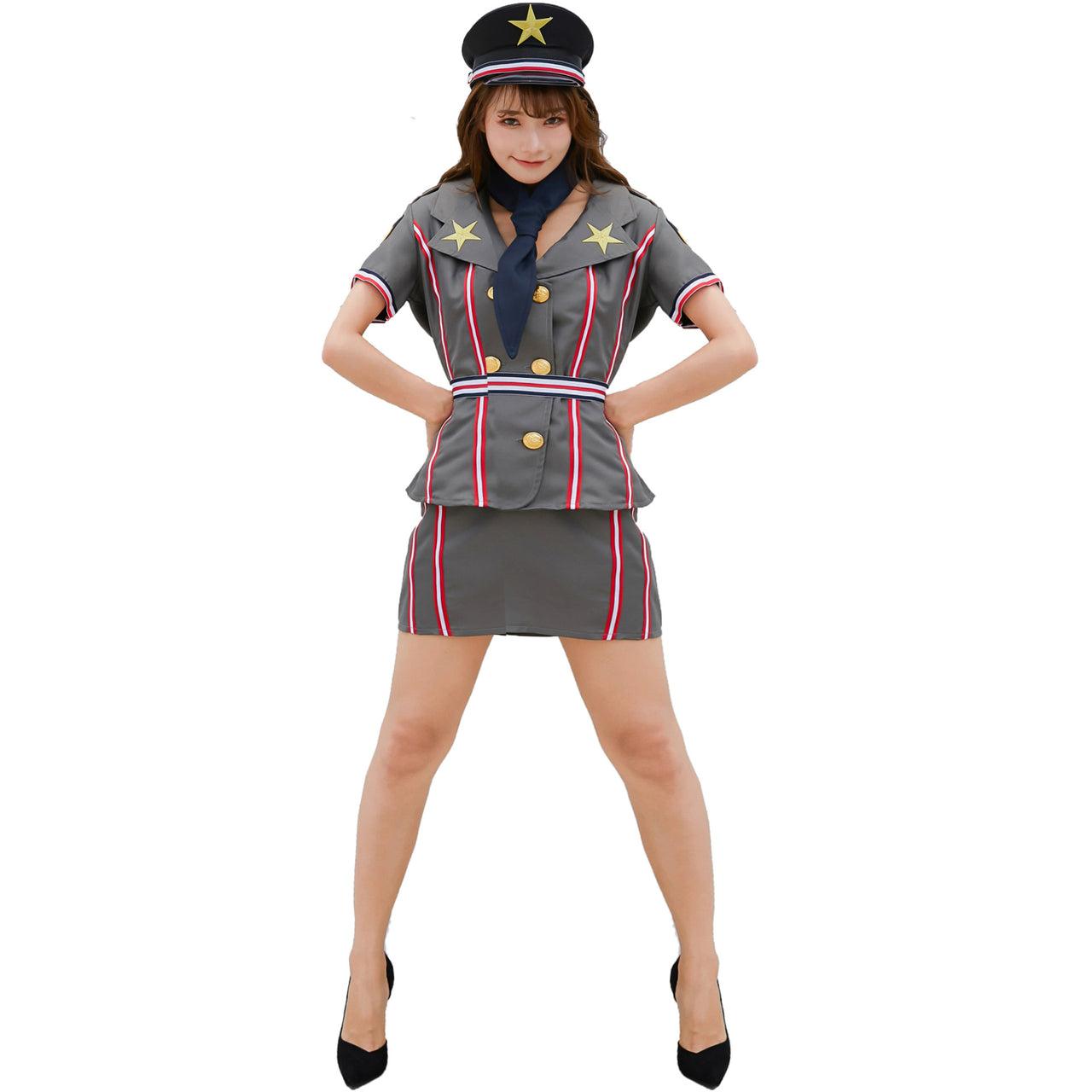 Japanese and Korean Style Female Pilot & Aviator Jumpsuit for WOMEN (Halloween)