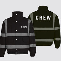 Thumbnail for CREW & Text Designed Reflective Winter Jackets