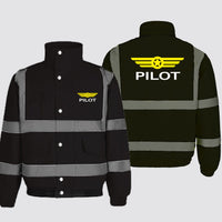 Thumbnail for Pilot & Badge Designed Reflective Winter Jackets
