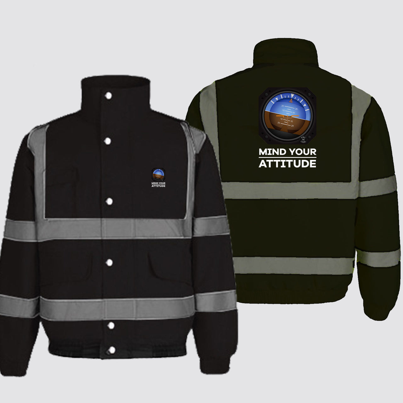 Mind Your Attitude Designed Reflective Winter Jackets