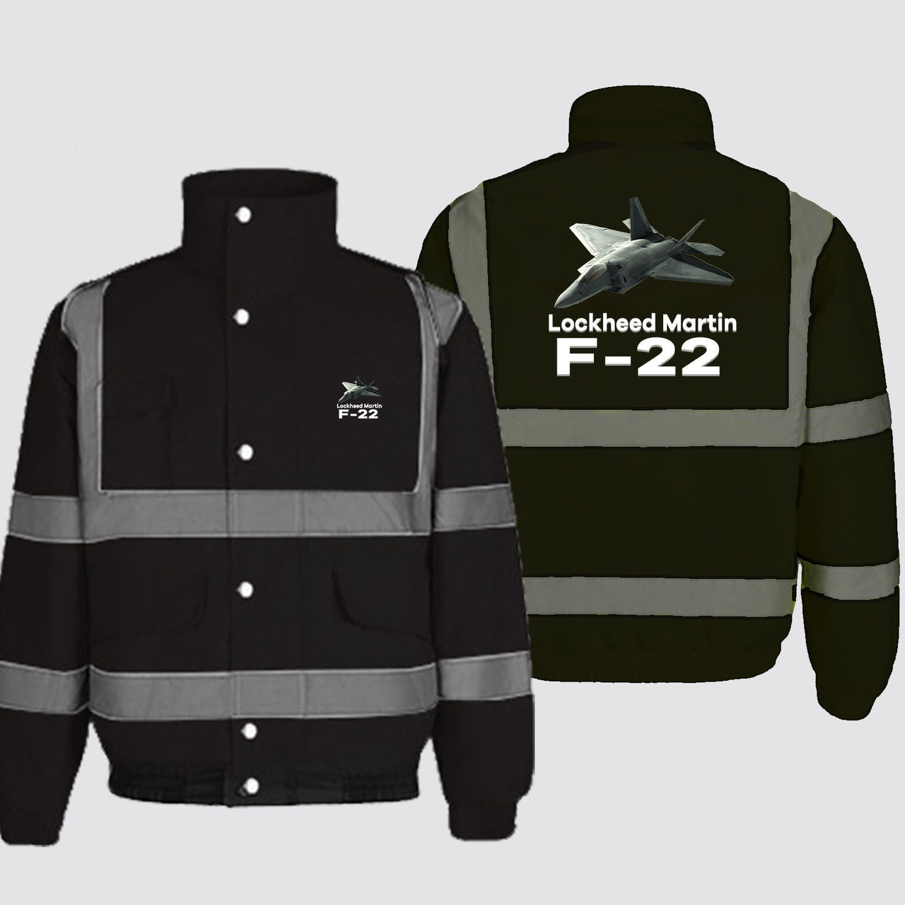 The Lockheed Martin F22 Designed Reflective Winter Jackets