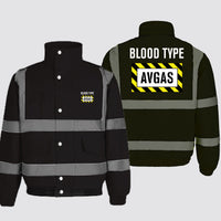 Thumbnail for Blood Type AVGAS Designed Reflective Winter Jackets