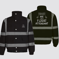 Thumbnail for Trust Me I'm a Flight Attendant Designed Reflective Winter Jackets