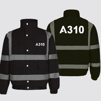 Thumbnail for A310 Flat Text Designed Reflective Winter Jackets