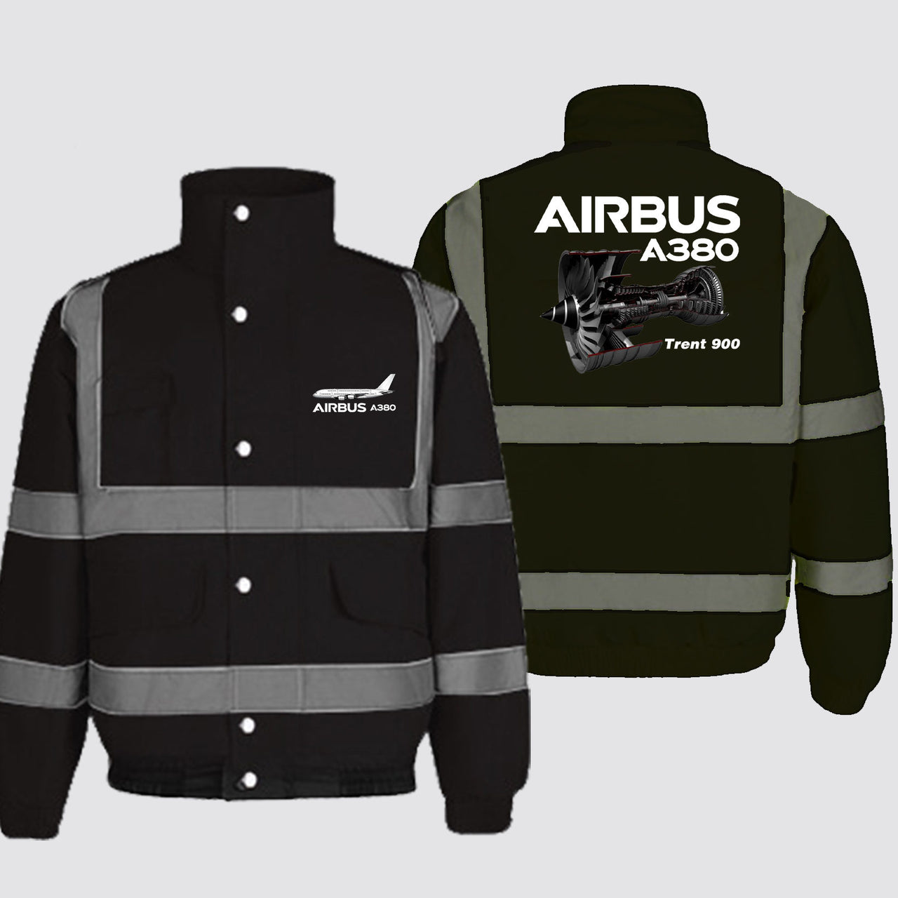 Airbus A380 & Trent 900 Engine Designed Reflective Winter Jackets